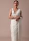 White Organza Saree With Unstitched Blouse
