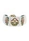 White Rajasthani Ponchi Bracelet With Studded Kundan And Enamel Work