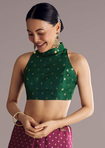 Wine Dola Silk Saree With Butti Work And Floral Border