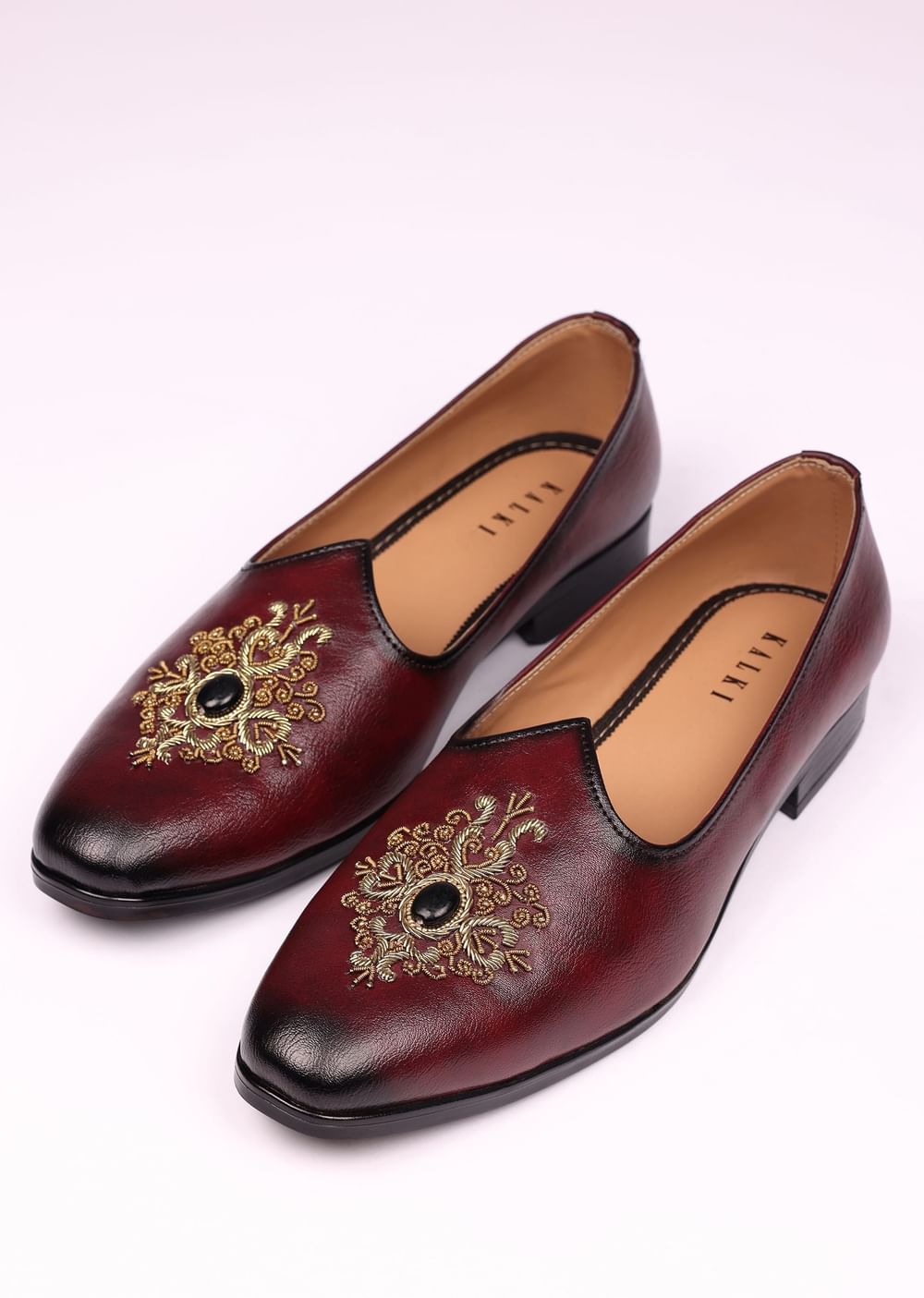 Wine Handwork Jutti For Men