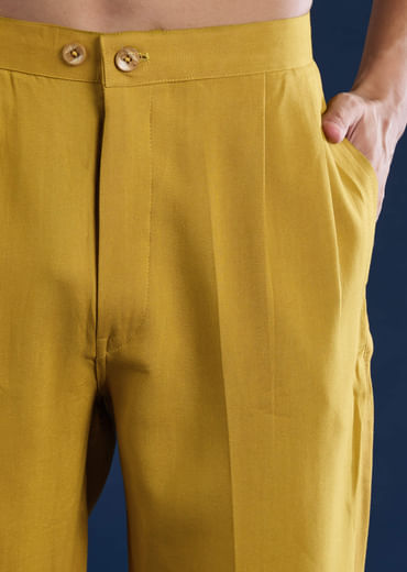 Yellow Sequin Kurta Set