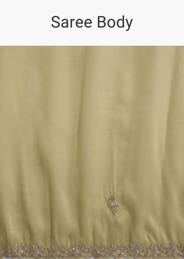 Yellow Tissue Saree With Heavy Hand Embroidery