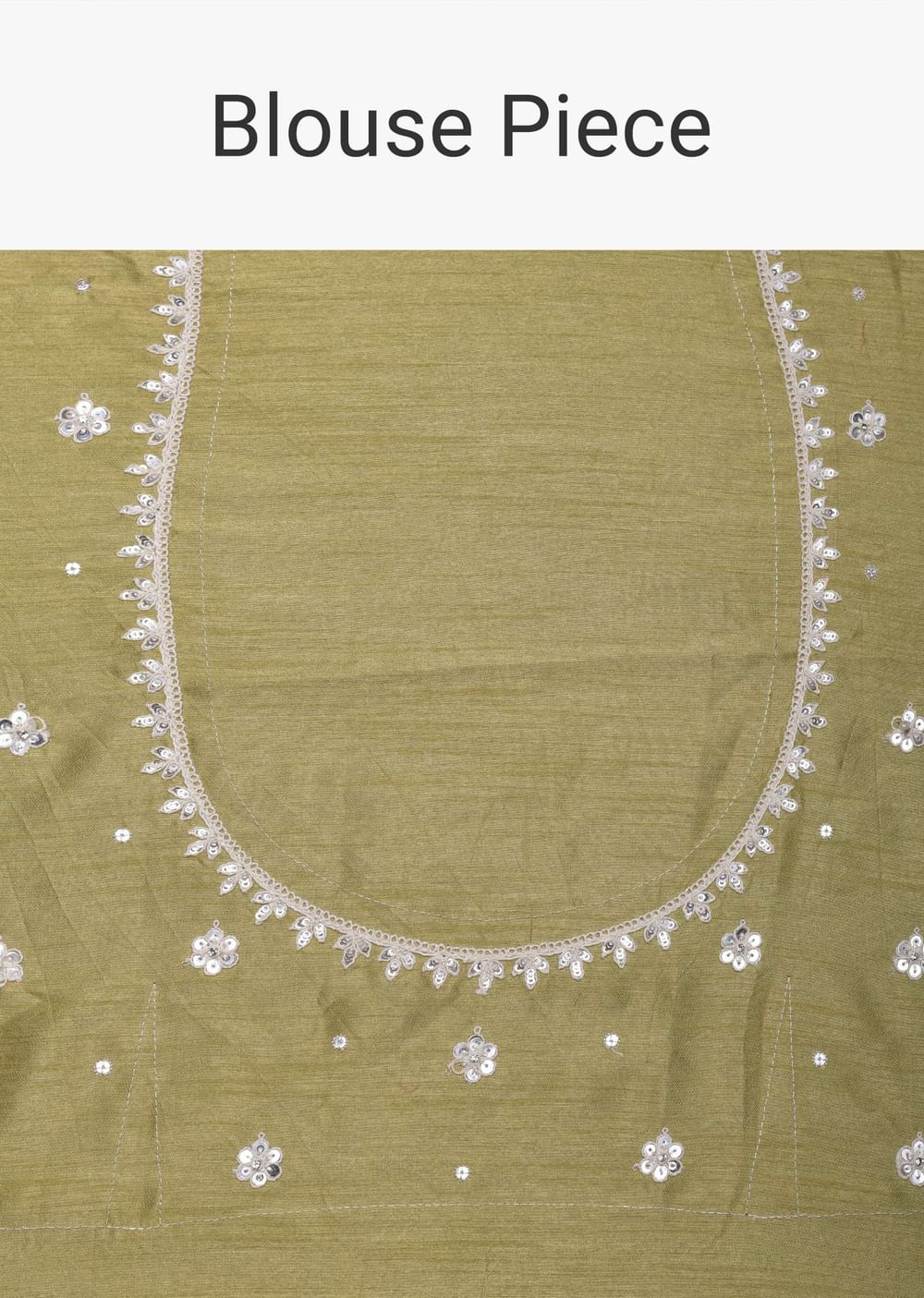 Yellow Printed Satin Saree With Embroidered Detail And Unstitched Blouse Piece