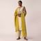 Mustard Yellow Silk Palazzo Set With Sequin Work